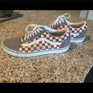 10.5 Checkered Vans